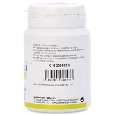 Comprar ANA MARIA LAJUSTICIA MAGNESIO TOTAL 5 CON HARPAGO 70 COMPRIMIDOS al mejor precio en NuestraFarma, tu farmacia online