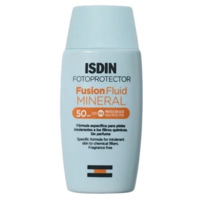 Comprar ISDIN FUSION FLUID MINERAL FOTOPROTECTOR SPF 50 50 ML al mejor precio en NuestraFarma, tu farmacia online