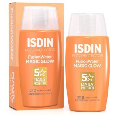 Comprar ISDIN FOTOPROTECTOR FUSION WATER MAGIC GLOW SPF 50 50 ML al mejor precio en NuestraFarma, tu farmacia online