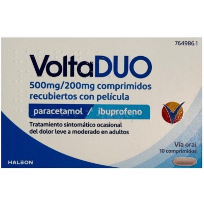 Comprar VOLTADUO 500 MG/200 MG 10 COMPRIMIDOS RECUBIERTOS al mejor precio en NuestraFarma, tu farmacia online