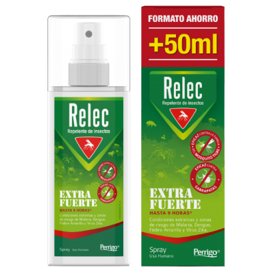 Comprar RELEC EXTRAFUERTE XL REPELENTE DE MOSQUITOS SPRAY 125 ML al mejor precio en NuestraFarma, tu farmacia online