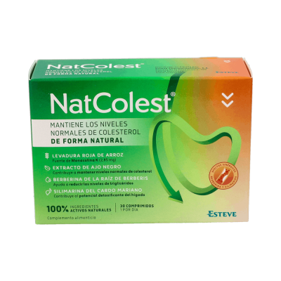 Comprar NATCOLEST 30 COMPRIMIDOS al mejor precio en NuestraFarma, tu farmacia online