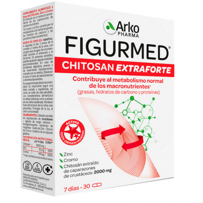 Comprar ARKODIET CHITOSAN MED EXTRA FORTE 30 CAPSULAS al mejor precio en NuestraFarma, tu farmacia online