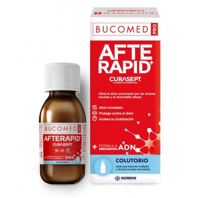 Comprar BUCOMED PRO AFTERAPID CURASEPT COLUTORIO 125 ML al mejor precio en NuestraFarma, tu farmacia online