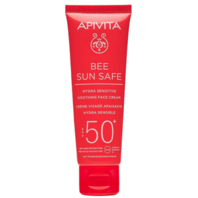 Comprar APIVITA HYDRA SENSITIVE CREMA FACIAL CALMANTE SPF50+ 50 ML al mejor precio en NuestraFarma, tu farmacia online