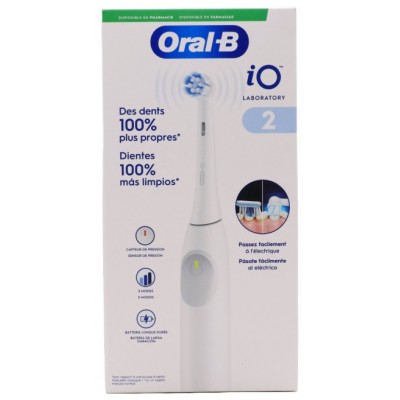 Comprar ORAL-B IO 2 CEPILLO ELECTRICO BLANCO + 2 RECAMBIOS GRATIS al mejor precio en NuestraFarma, tu farmacia online