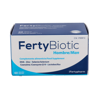 Comprar FERTYBIOTIC HOMBRE 60 CAPSULAS al mejor precio en NuestraFarma, tu farmacia online