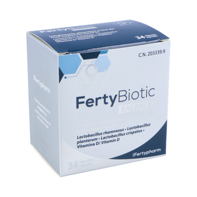 Comprar FERTYBIOTIC BALANCE 34 CAPSULAS al mejor precio en NuestraFarma, tu farmacia online