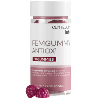 CUMLAUDE LAB: FEMGUMMY ANTIOX SABOR FRUTAS DEL BOSQUE 60 GUMMIES