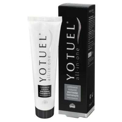 Comprar YOTUEL ALL IN ONE WINTERGREEN DENTIFRICO BLANQUEADOR 75 ML al mejor precio en NuestraFarma, tu farmacia online