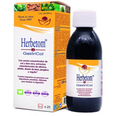 Comprar HERBETOM 4 GASTRICOL JARABE 250 ML al mejor precio en NuestraFarma, tu farmacia online