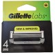 GILLETTE LABS RECAMBIO 4 CUCHILLAS