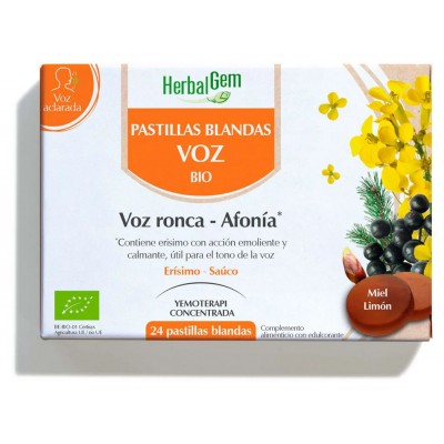 Comprar HERBALGEM PASTILLAS BLANDAS VOZ 24 PASTILLAS BLANDAS MIEL LIMON al mejor precio en NuestraFarma, tu farmacia online