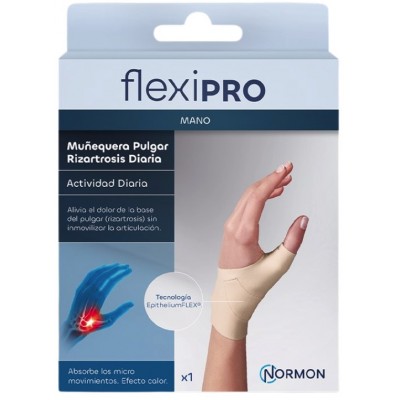 Comprar FLEXIPRO MUÑEQUERA PULGAR RIZARTROSIS DIARIO IZQUIERDA TALLA L al mejor precio en NuestraFarma, tu farmacia online