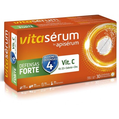 Comprar VITASERUM DEFENSAS FORTE 30 COMPRIMIDOS EFERVESCENTES al mejor precio en NuestraFarma, tu farmacia online