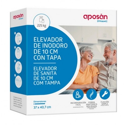 Comprar APOSAN DYNAMIC ELEVADOR DE INODORO DE 10 CM CON TAPA al mejor precio en NuestraFarma, tu farmacia online