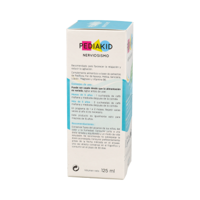 Comprar PEDIAKID NERVIOSISMO JARABE 125 ML al mejor precio en NuestraFarma, tu farmacia online