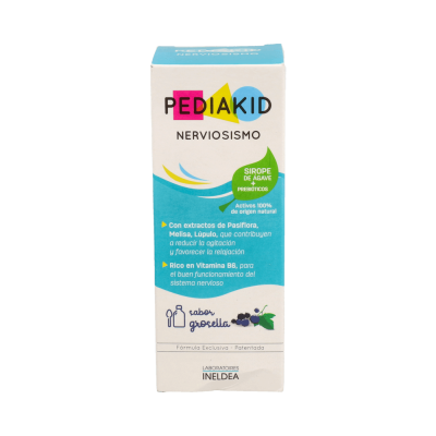 Comprar PEDIAKID NERVIOSISMO JARABE 125 ML al mejor precio en NuestraFarma, tu farmacia online