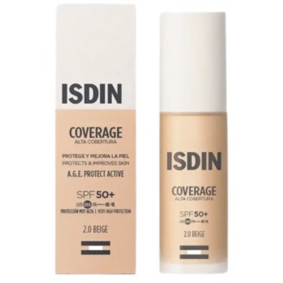 Comprar ISDIN COVERAGE SPF 50+ 2.0 BEIGE 30 G al mejor precio en NuestraFarma, tu farmacia online