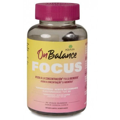 Comprar AQUILEA ONBALANCE FOCUS 60 GOMINOLAS SABOR CEREZA al mejor precio en NuestraFarma, tu farmacia online