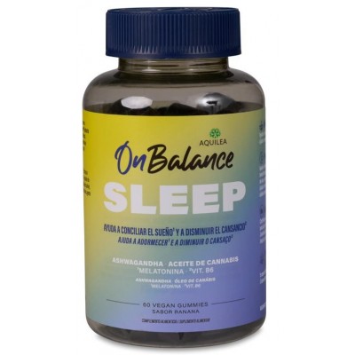 Comprar AQUILEA ONBALANCE SLEEP 60 GOMINOLAS SABOR BANANA al mejor precio en NuestraFarma, tu farmacia online