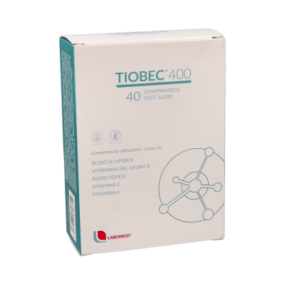 Comprar TIOBEC 400 40 COMPRIMIDOS al mejor precio en NuestraFarma, tu farmacia online