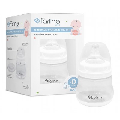 Comprar FARLINE BEBE BIBERON FLUJO LENTO 150 ML al mejor precio en NuestraFarma, tu farmacia online