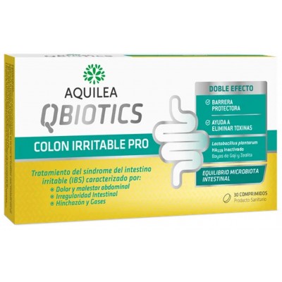 Comprar AQUILEA QBIOTICS COLON IRRITABLE PRO 30 COMPRIMIDOS al mejor precio en NuestraFarma, tu farmacia online