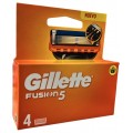 GILLETTE RECAMBIO CUCHILLA DE AFEITAR FUSION5 4 UNIDADES