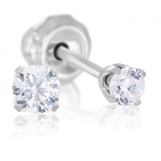 INVERNESS PENDIENTE ACERO INOXIDABLE 53C SOLITARIO CIRCONITA NATURAL 2 MM