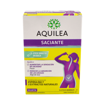 Comprar AQUILEA SACIANTE 15 STICKS 15 ML SABOR PIÑA al mejor precio en NuestraFarma, tu farmacia online