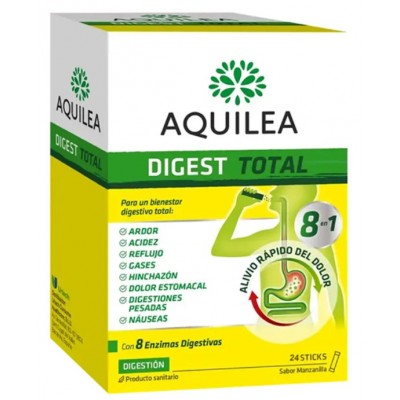 Comprar AQUILEA DIGEST TOTAL 24 STICKS 2,5 G SABOR MANZANILLA al mejor precio en NuestraFarma, tu farmacia online