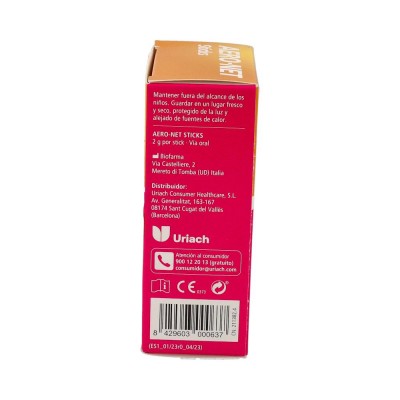 Comprar AERO-NET 12 STICKS 2 G SABOR CITRICO al mejor precio en NuestraFarma, tu farmacia online
