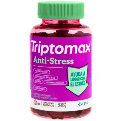 Comprar TRIPTOMAX ANTI-STRESS SABOR FRUTA DE LA PASION 60 GUMMIES al mejor precio en NuestraFarma, tu farmacia online