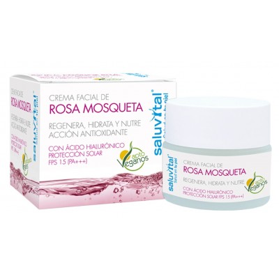 Comprar SALUVITAL CREMA FACIAL ROSA MOSQUETA 50 ML al mejor precio en NuestraFarma, tu farmacia online