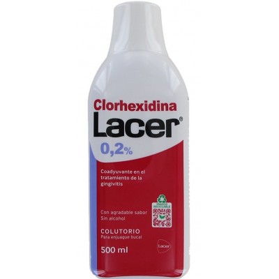 Comprar LACER COLUTORIO CLORHEXIDINA 0.2% 500 ML al mejor precio en NuestraFarma, tu farmacia online