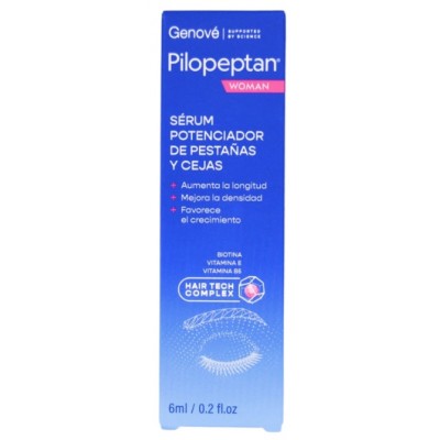 Comprar PILOPEPTAN WOMAN SERUM POTENCIADOR DE PESTAÑAS Y CEJAS 6 ML al mejor precio en NuestraFarma, tu farmacia online