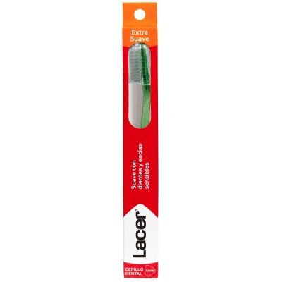 Comprar LACER CEPILLO DENTAL ADULTO EXTRA-SUAVE 1 UNIDAD al mejor precio en NuestraFarma, tu farmacia online
