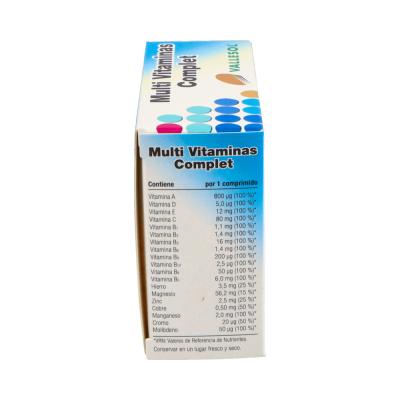 Comprar VALLESOL MULTI VITAMINAS COMPLET + OLIGOELEMENTOS 24 COMPRIMIDOS EFERVESCENTES al mejor precio en NuestraFarma, tu farmacia online