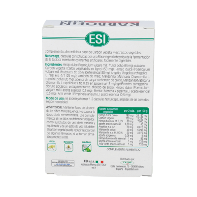 Comprar ESI KARBOFIN FORTE 30 CAPSULAS al mejor precio en NuestraFarma, tu farmacia online