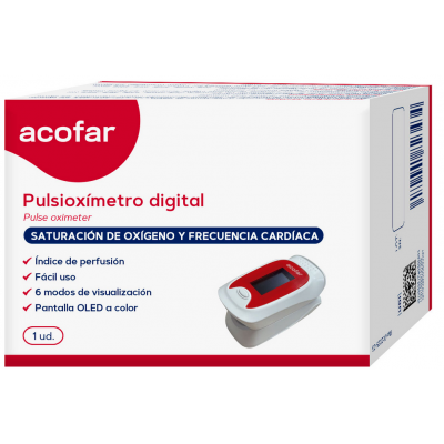 Comprar ACOFAR PULSIOXIMETRO DIGITAL JPD-500D 1 UNIDAD al mejor precio en NuestraFarma, tu farmacia online