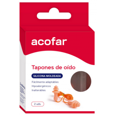 Comprar ACOFAR TAPONES DE OIDO SILICONA MOLDEADA 2 UNIDADES al mejor precio en NuestraFarma, tu farmacia online