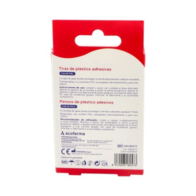 Comprar ACOFAR TIRAS DE PLASTICO COLOR PIEL 24 UNIDADES SURTIDAS al mejor precio en NuestraFarma, tu farmacia online