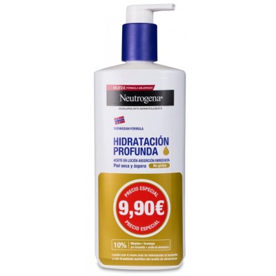 Comprar NEUTROGENA ACEITE EN LOCION HIDRATACION PROFUNDA 400 ML al mejor precio en NuestraFarma, tu farmacia online