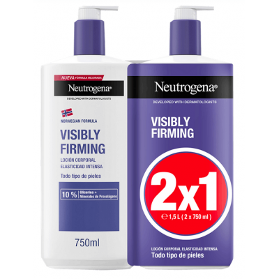Comprar NEUTROGENA LOCION CORPORAL VISIBLY FIRMING 2X750 ML al mejor precio en NuestraFarma, tu farmacia online