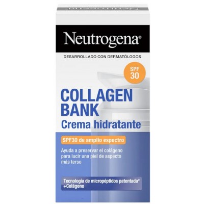 Comprar NEUTROGENA COLLAGEN BANK CREMA HIDRATANTE SPF 30 50 ML al mejor precio en NuestraFarma, tu farmacia online