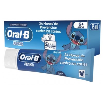 Comprar ORAL-B JUNIOR PASTA DENTAL STITCH 75 ML al mejor precio en NuestraFarma, tu farmacia online