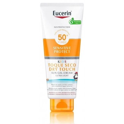 Comprar EUCERIN SUN PROTECTION KIDS TOQUE SECO GEL CREAM SPF50+ 400 ML al mejor precio en NuestraFarma, tu farmacia online