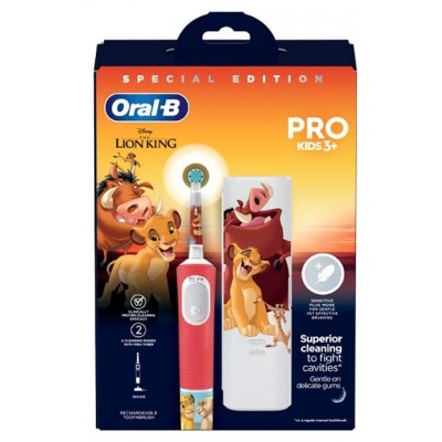 Comprar ORAL-B PRO KIDS 3+ CEPILLO DENTAL ELECTRICO RECARGABLE INFANTIL CON ESTUCHE DE VIAJE al mejor precio en NuestraFarma, tu farmacia online