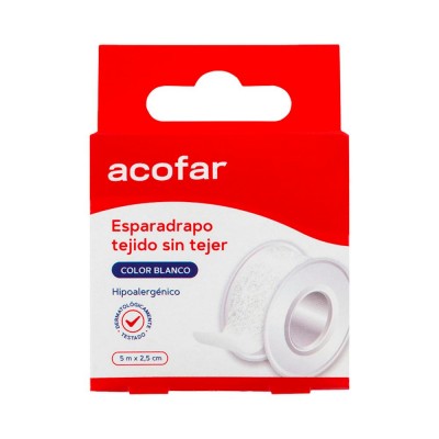 Comprar ACOFAR ESPARADRAPO TEJIDO 5 X 5 CM COLOR PIEL al mejor precio en NuestraFarma, tu farmacia online